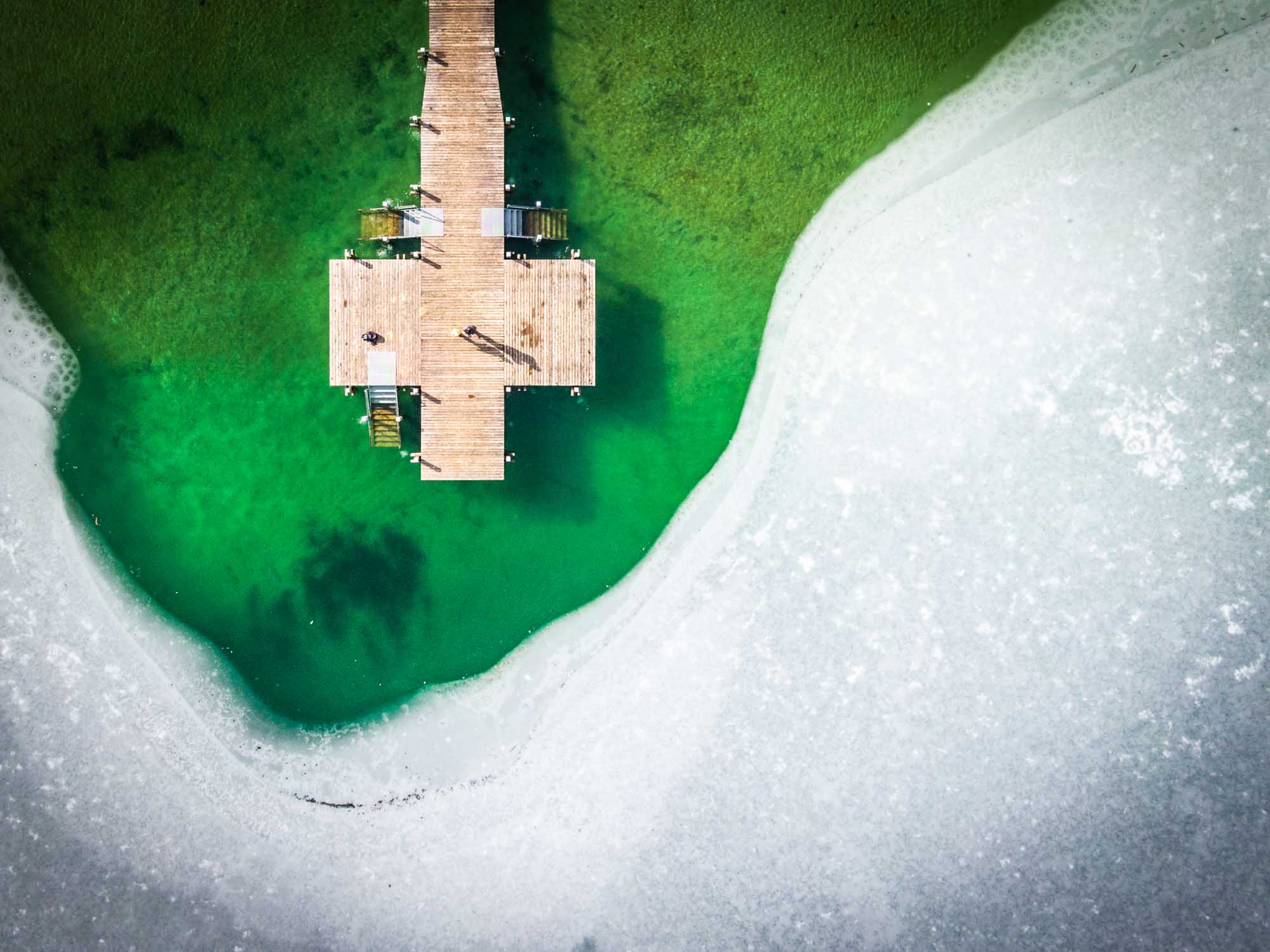 Wörthsee – Winter Geometry and Green Water